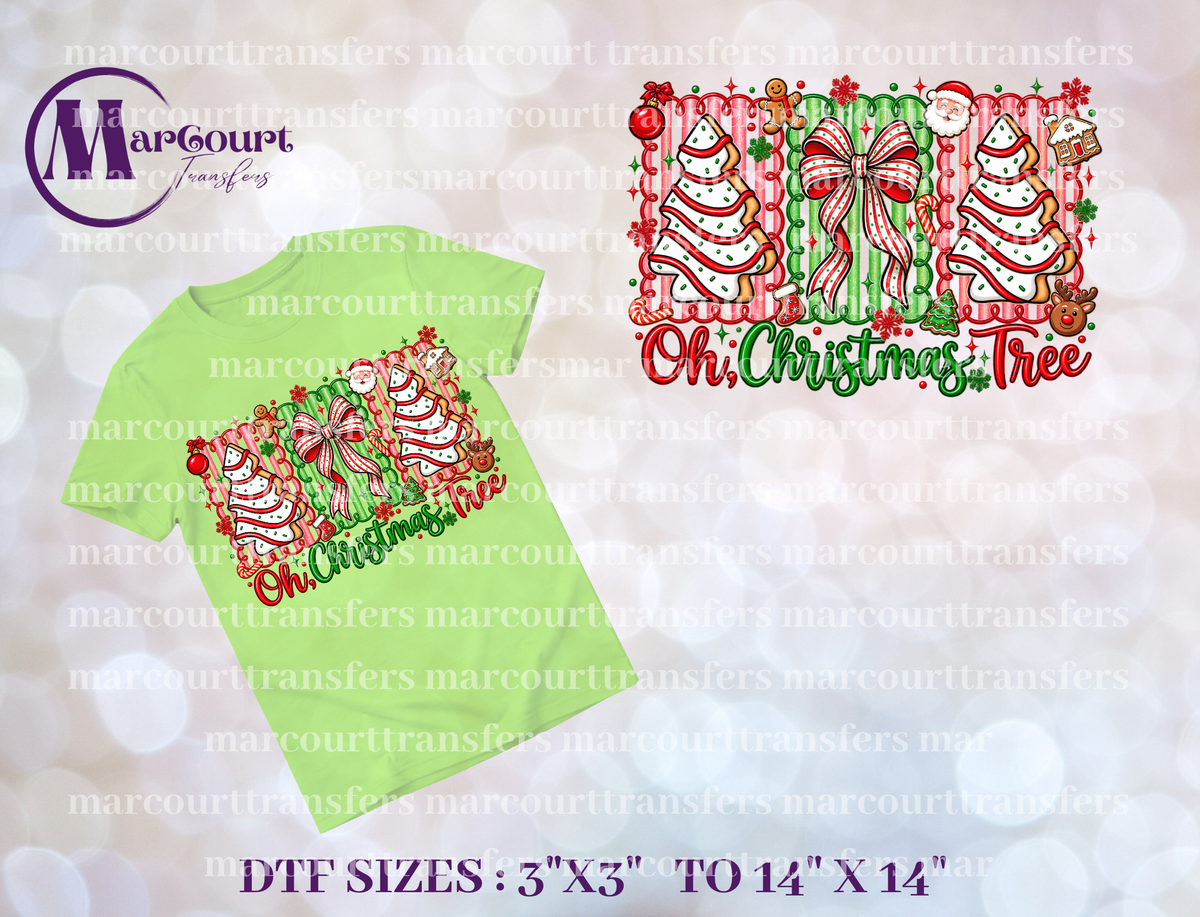 DTF-OH CHRISTMAS TREE SNACK CAKES