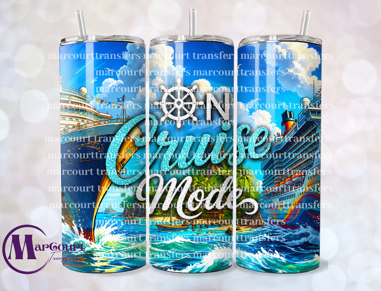 ON CRUISE MODE-20 OZ-UV DTF CUP WRAP