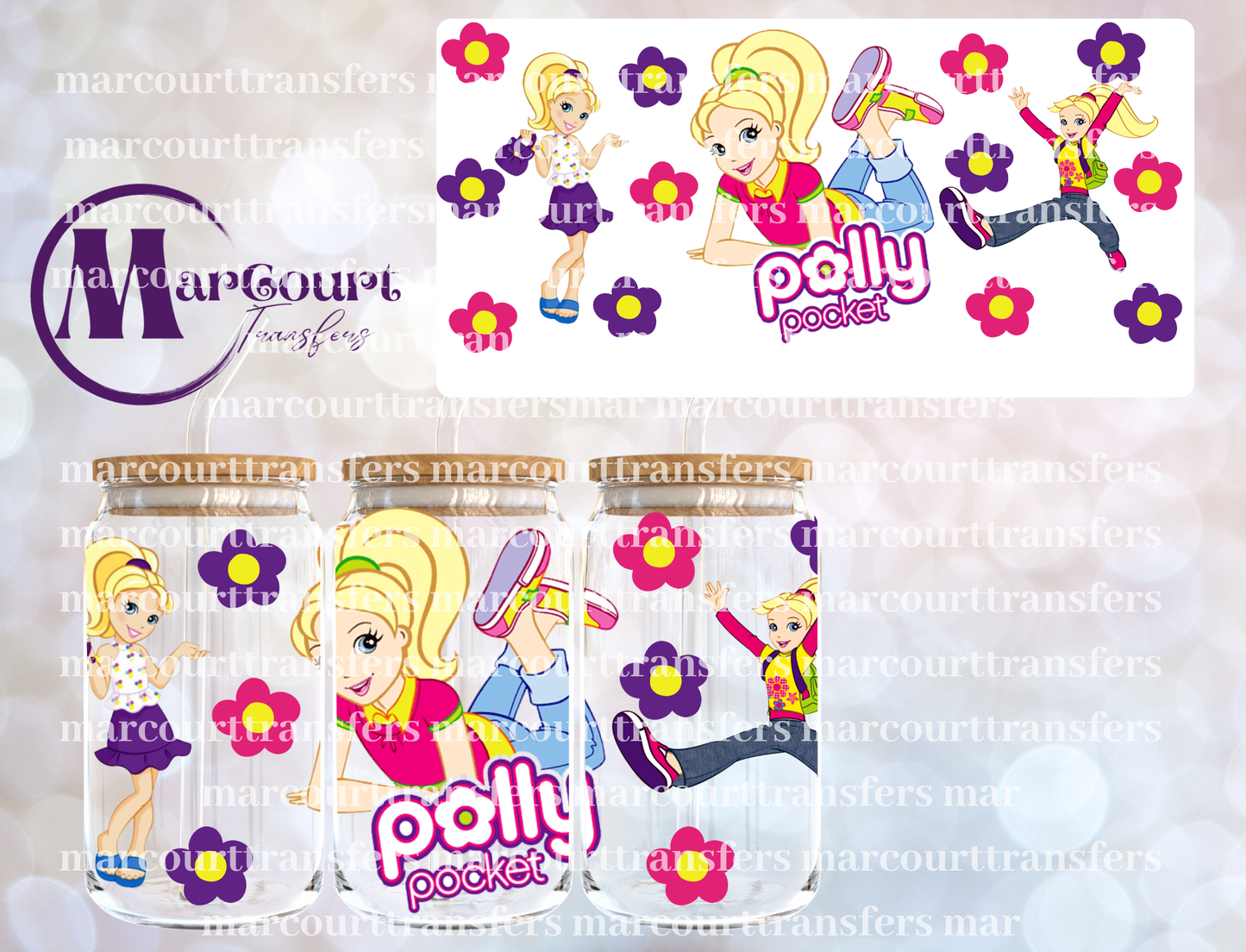 POLLY POCKET-16 0Z-UV DTF CUP WRAP
