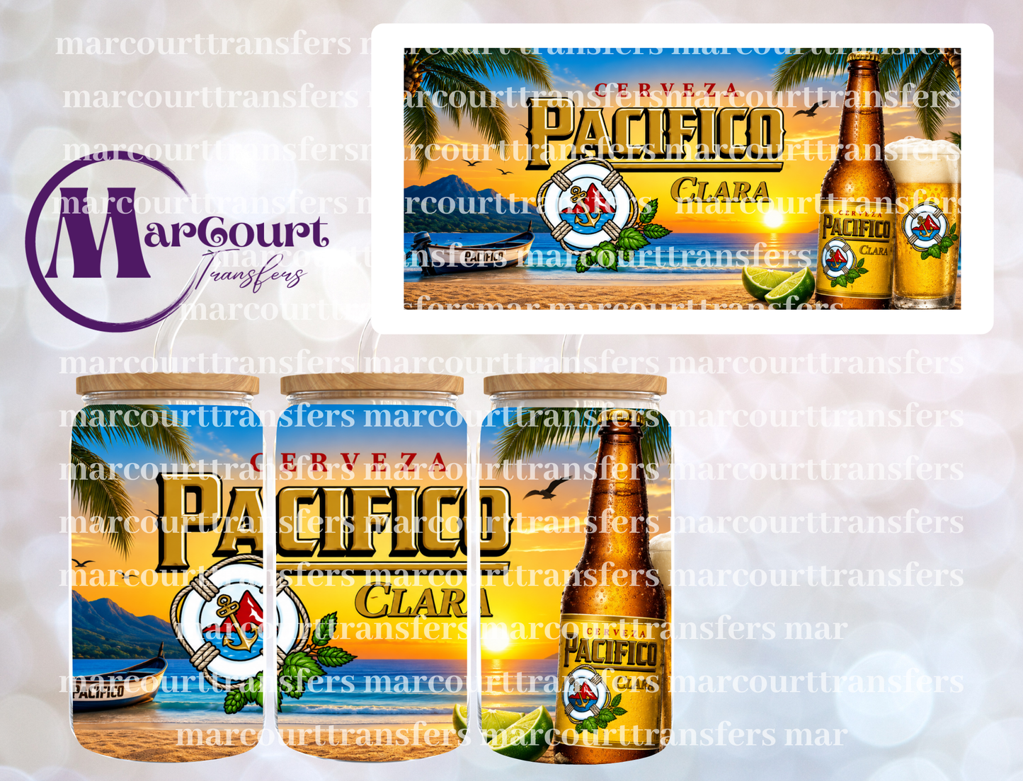 PACIFICO 1-16 0Z-UV DTF CUP WRAP
