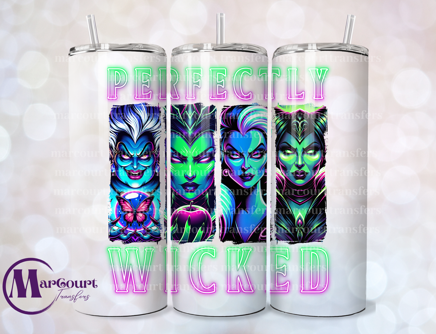 PERFECTLY WICKED LADIES-SKINNY TUMBLER TRANSFER (SUBLIMATION)