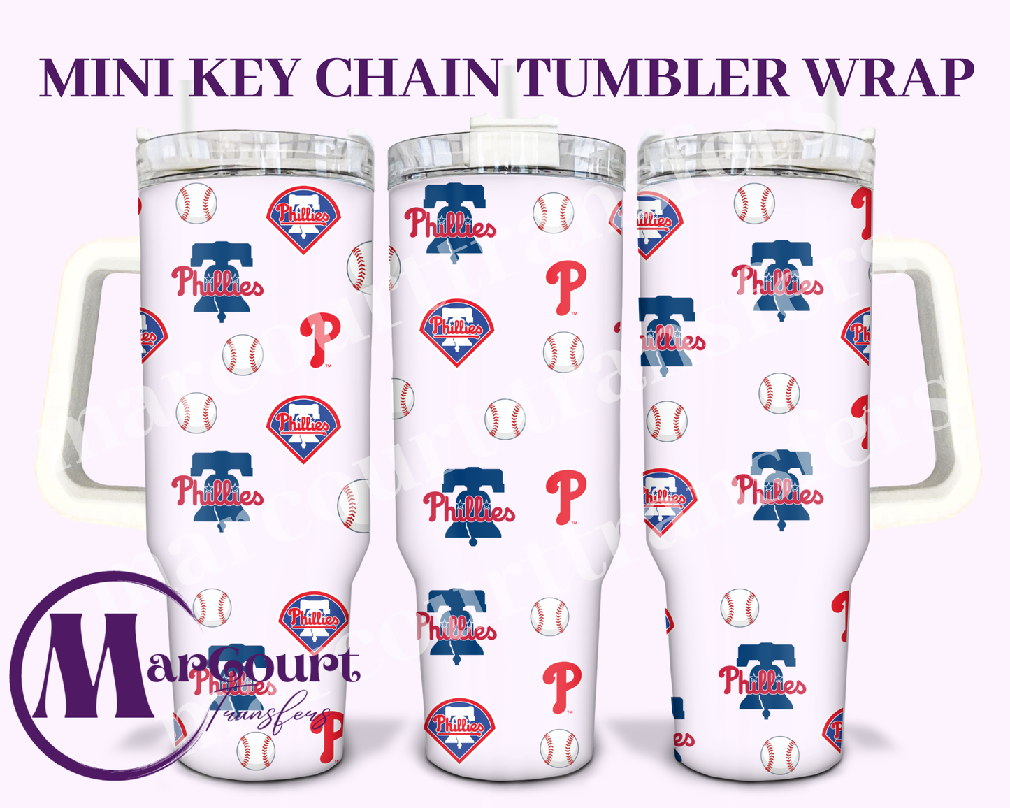 PHILLIES-MINI TUMBLER KEYCHAIN WRAP