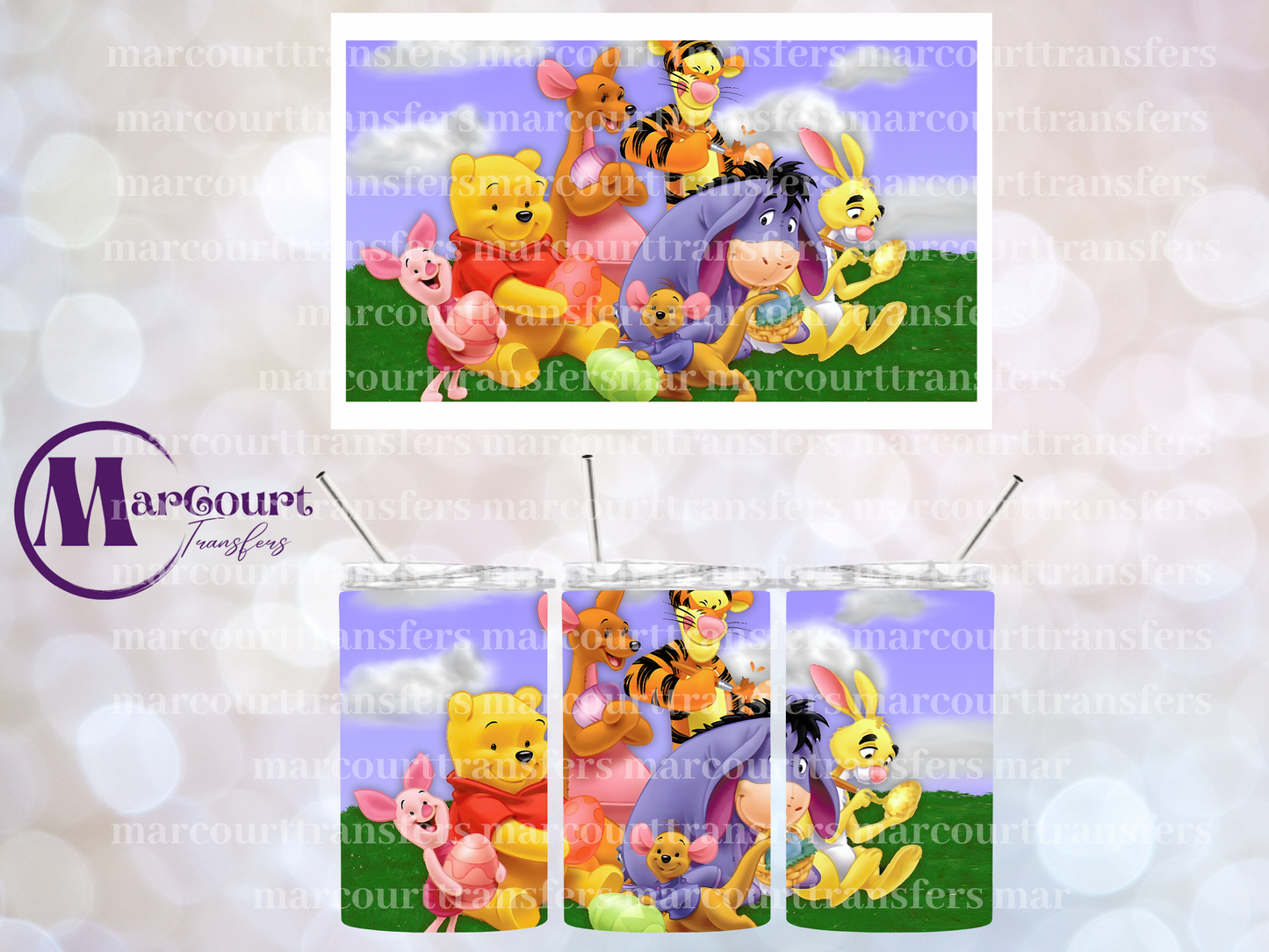 POOH-12 OZ TUMBLER SUBLIMATION