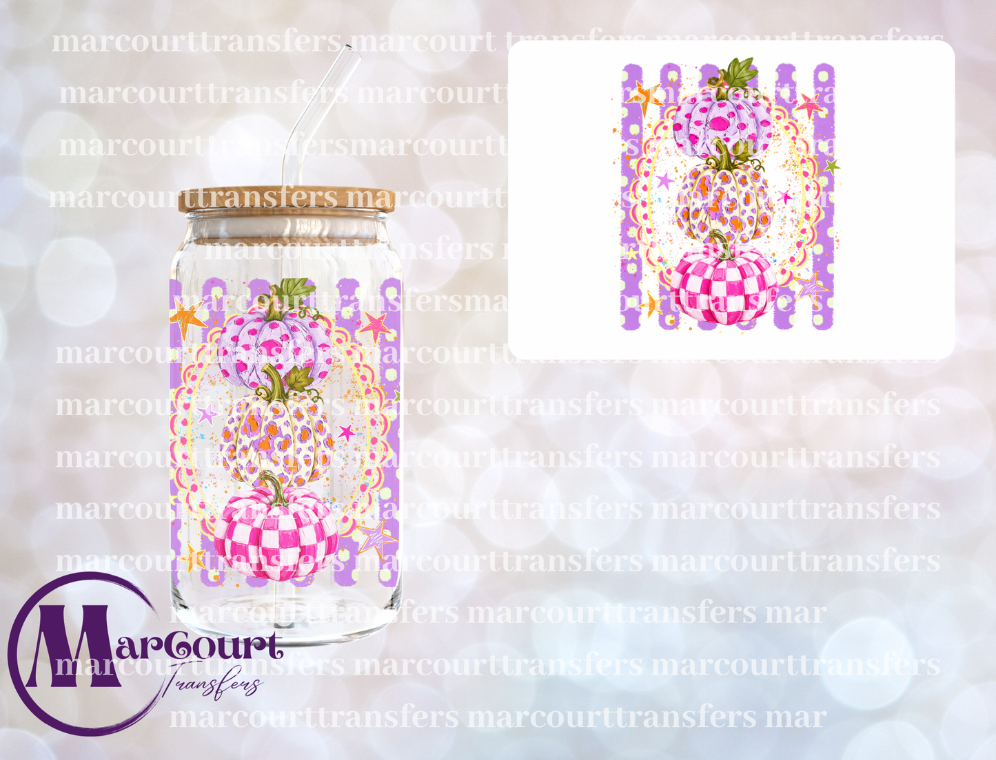 PREPPY PUMPKIN-UV DTF CUP WRAP