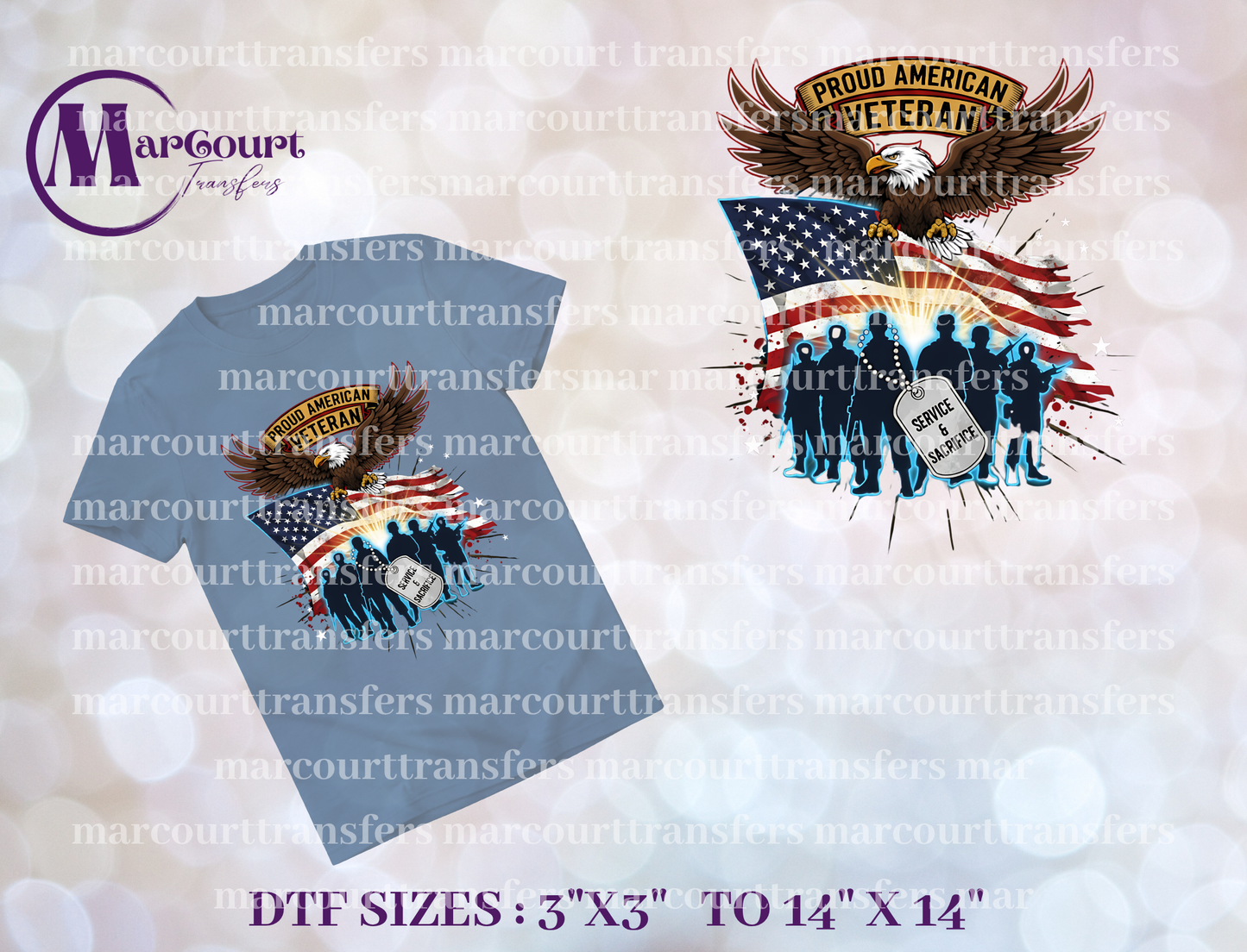 DTF-PROUD AMERICAN VETERAN