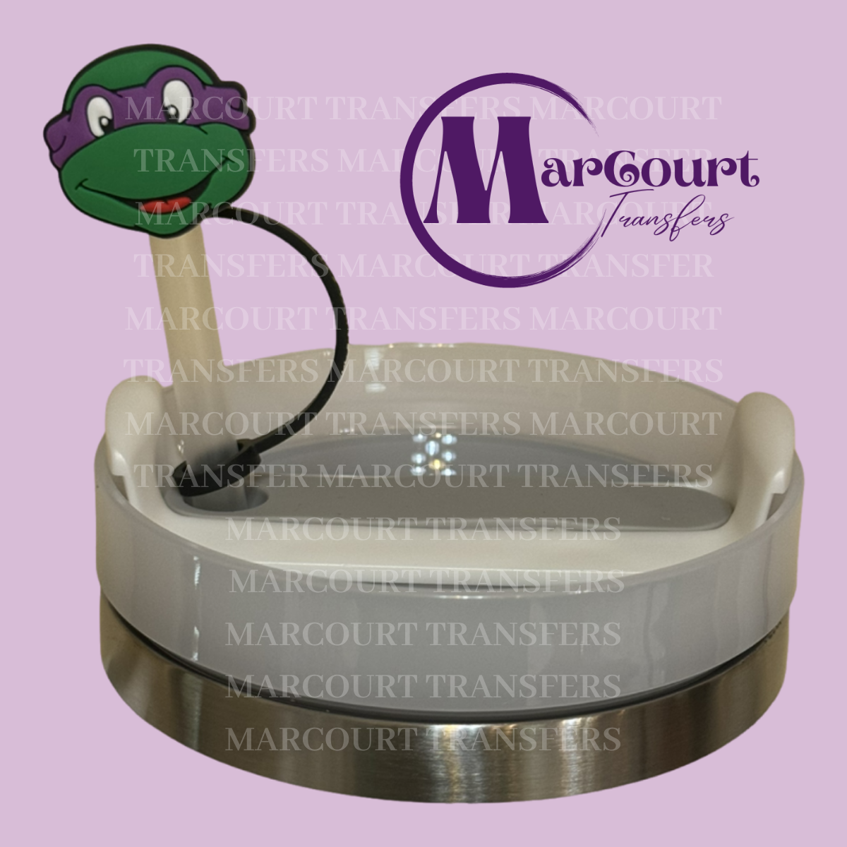 NINJA TURTLE (PURPLE)-STRAW TOPPER