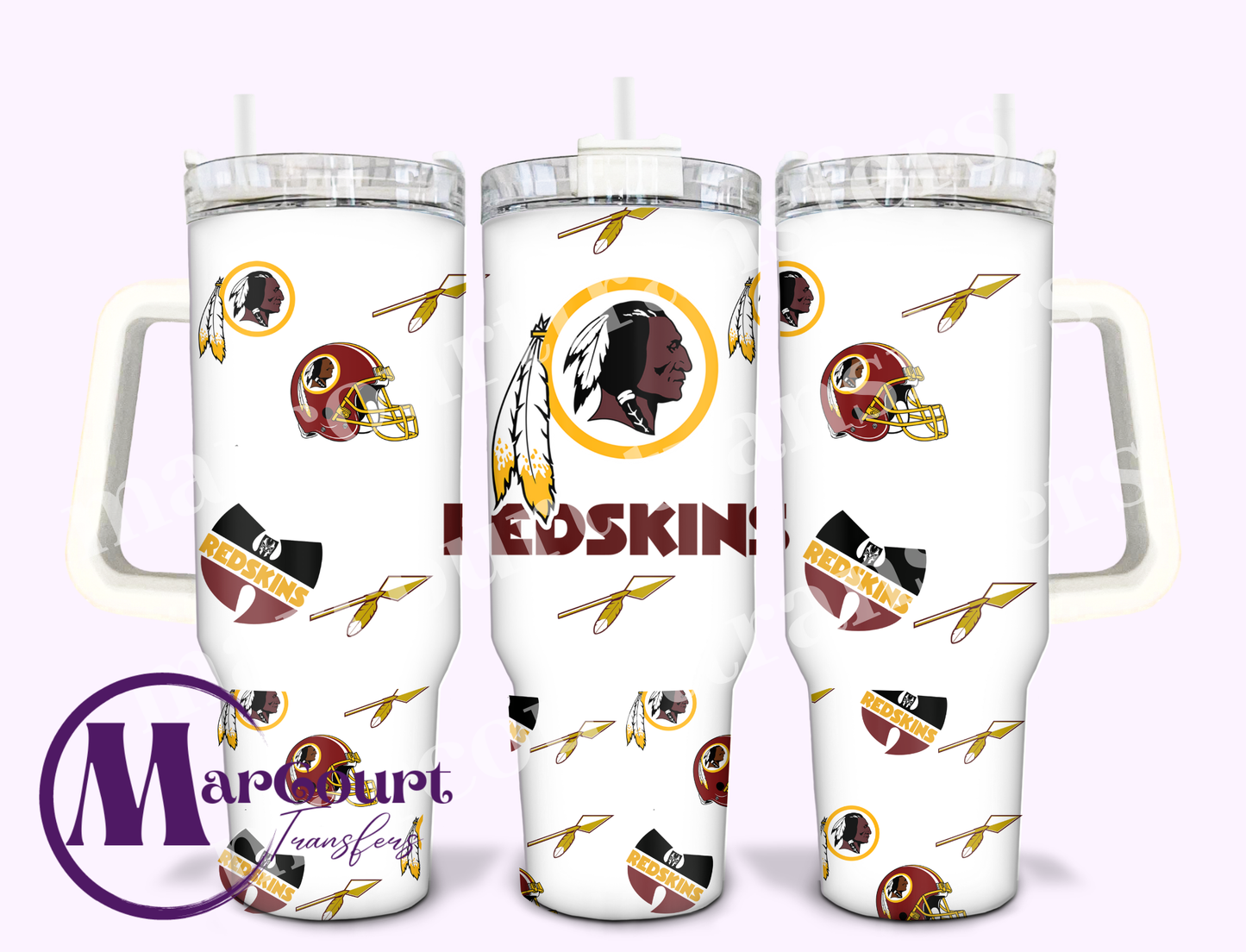 REDSKINS-40 0Z-UV DTF CUP WRAP