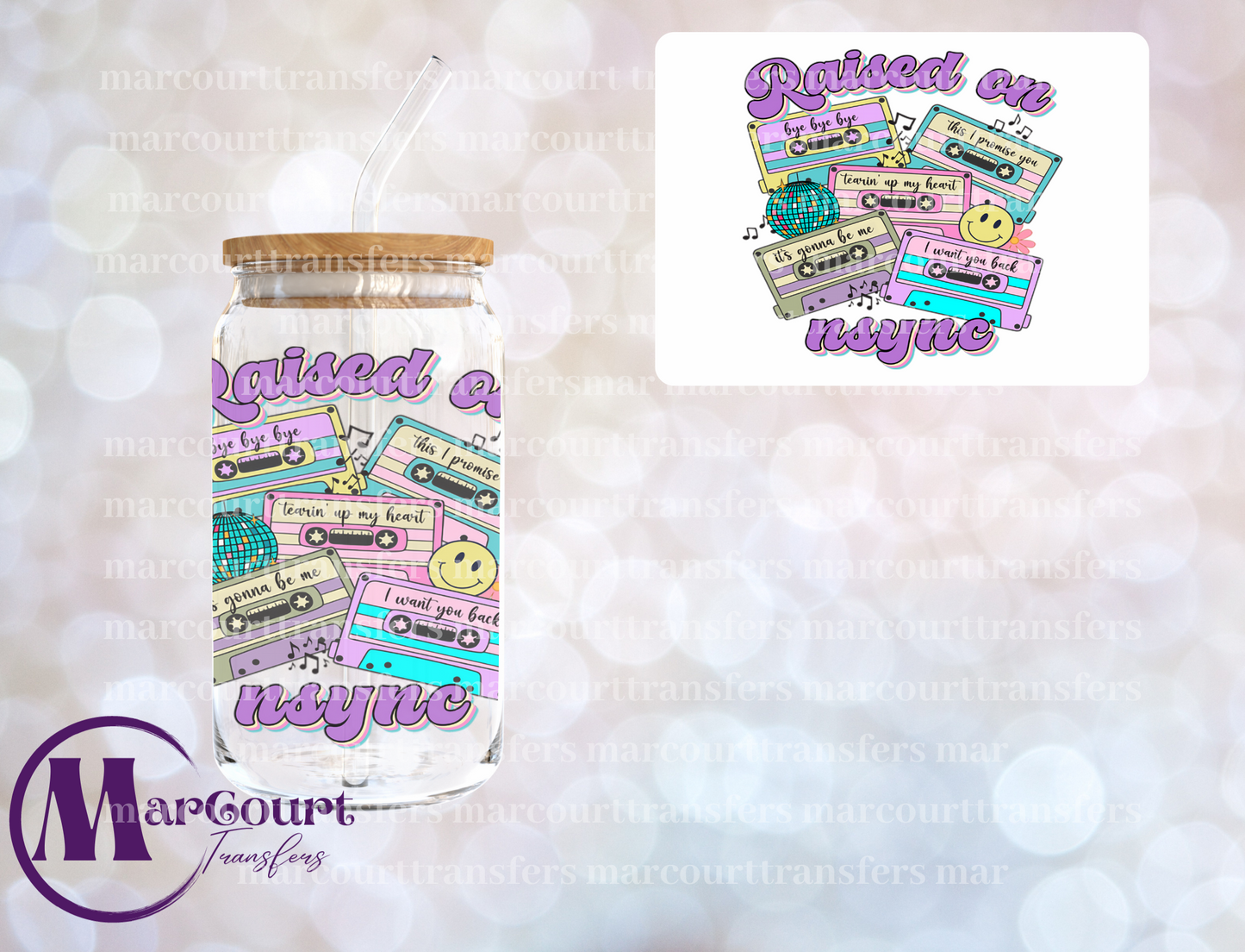 RAISED ON NSYNC-DECAL-UV DTF CUP WRAP