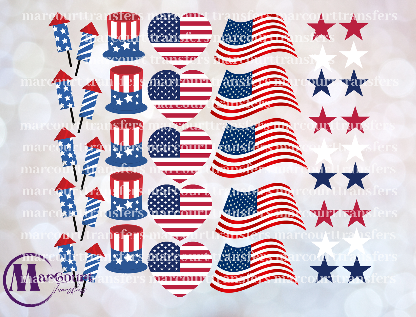 RED WHITE AND BLUE ELEMENTS-ELEMENTS