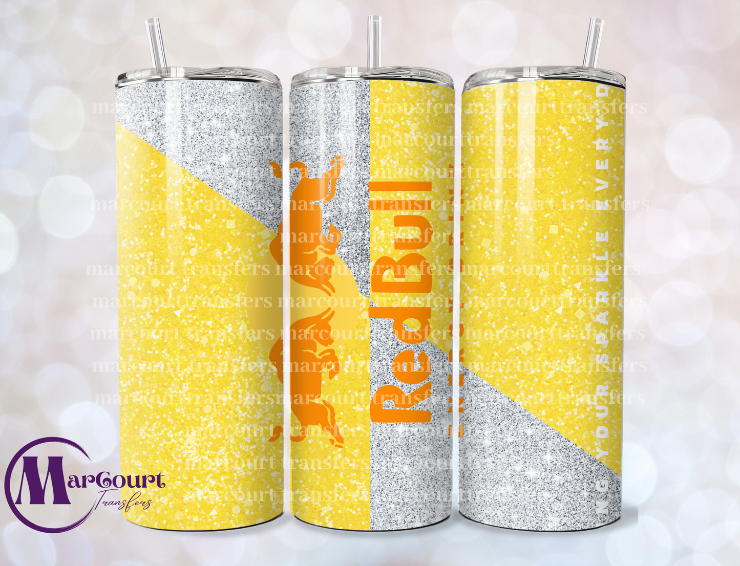 REDBULL YELLOW-SKINNY TUMBLER TRANSFER (SUBLIMATION)