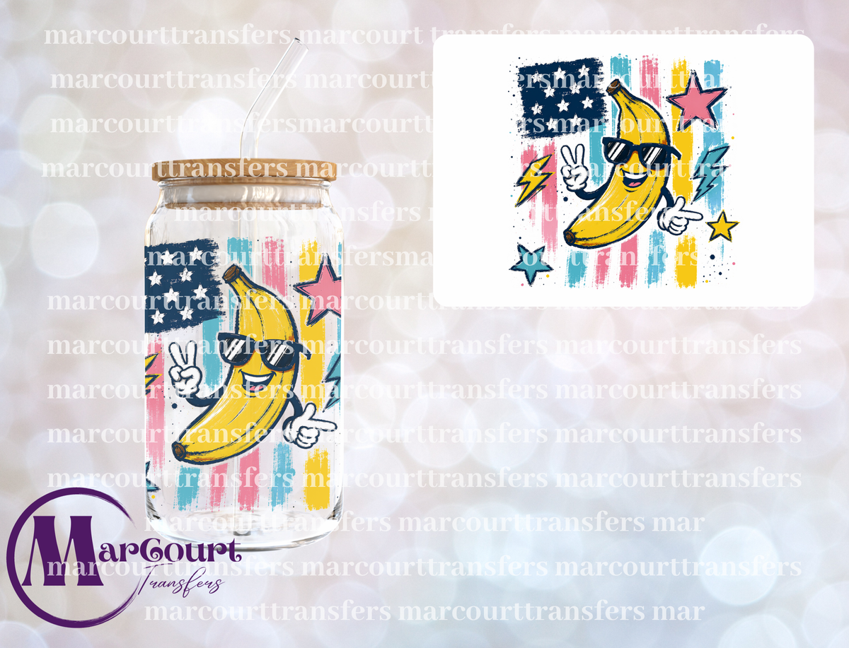 RETRO SAVANNAH BANANAS-UV DTF CUP WRAP