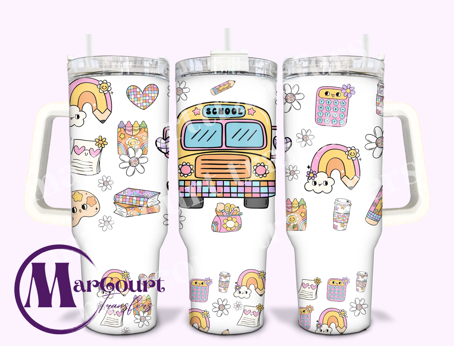 SCHOOL BUS FUN-40 0Z-UV DTF CUP WRAP