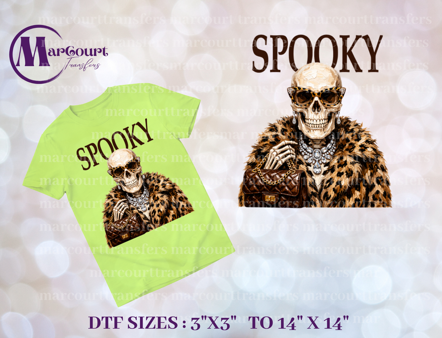 DTF-SPOOKY SKELETON WITH FUR