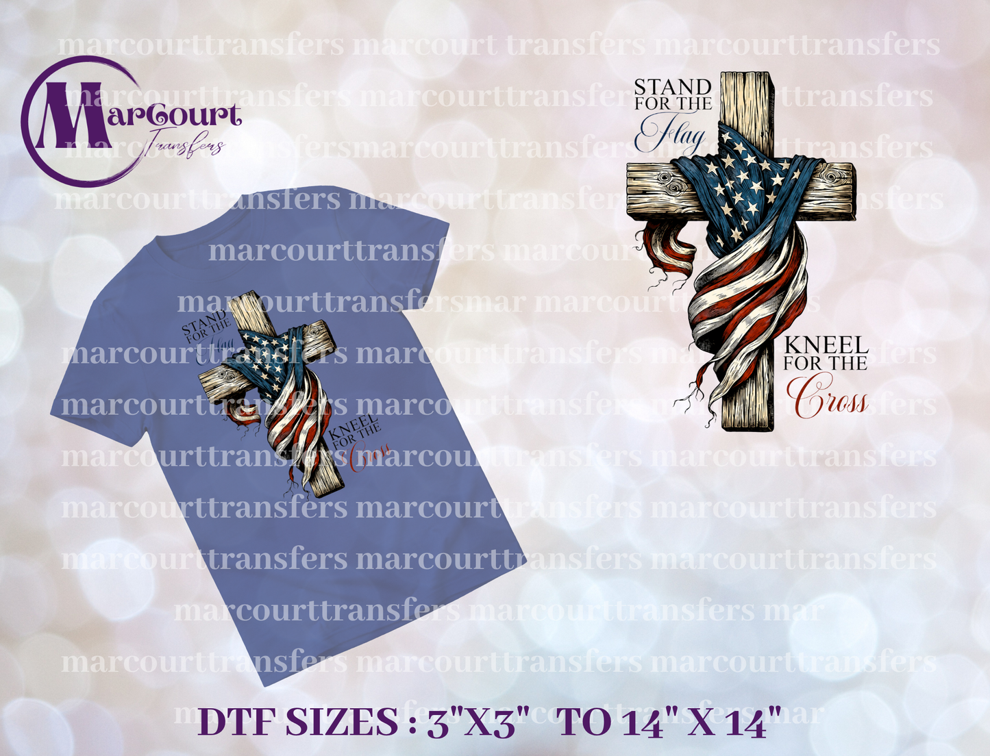 DTF-STAND FOR THE FLAG KNEEL FOR THE CROSS
