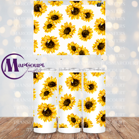 SUNFLOWERS-20 0Z.-UV DTF CUP WRAP