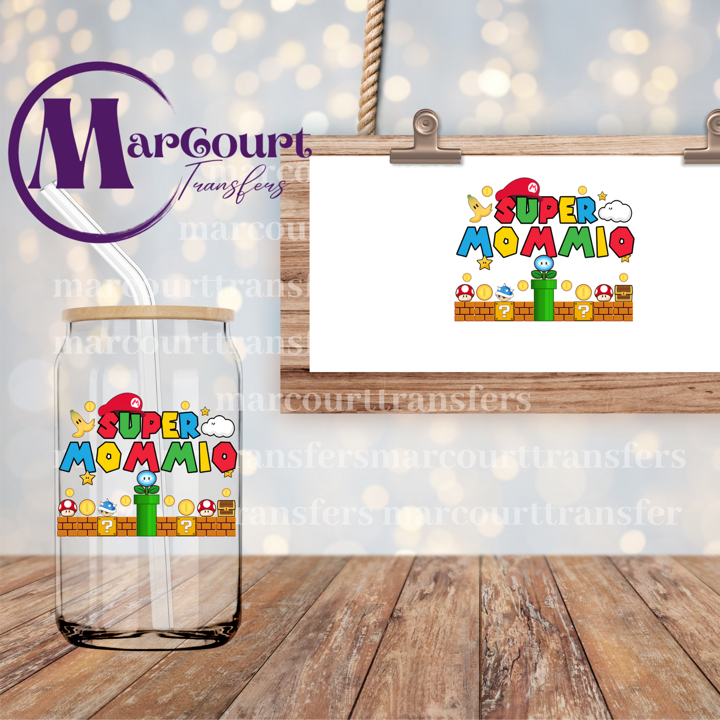 SUPER MOMMIO-DECAL-UV DTF CUP WRAP