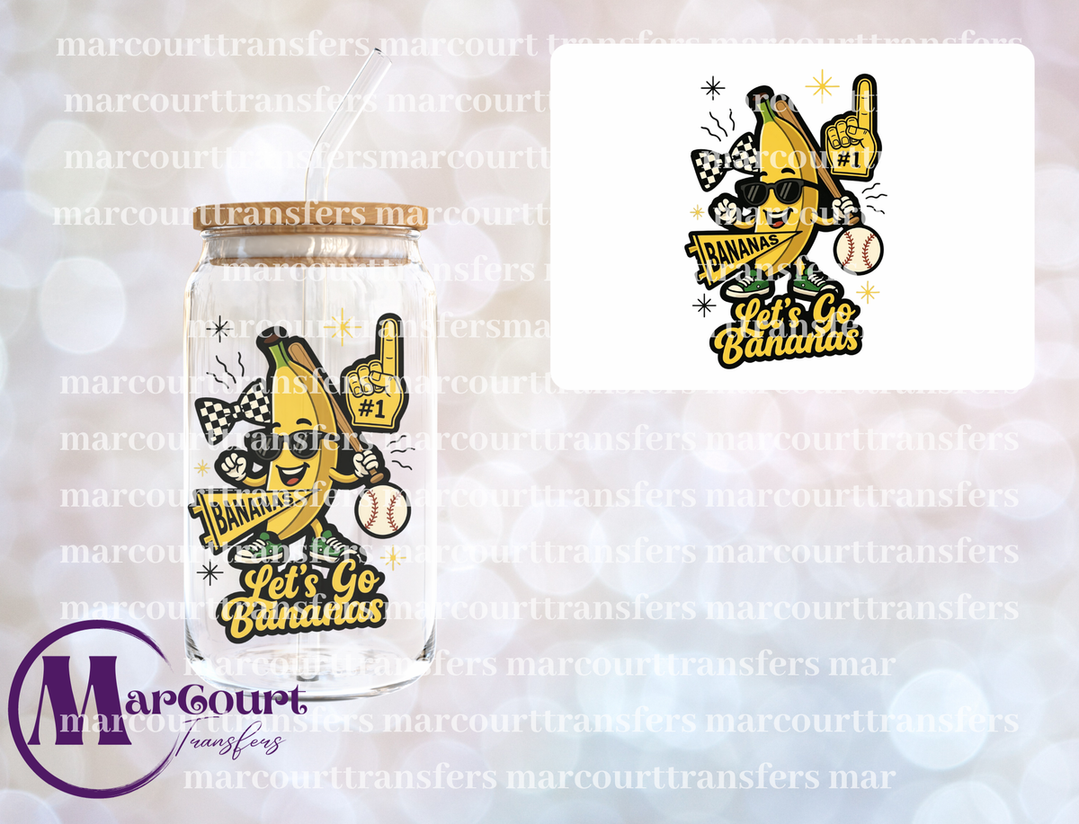 SAVANNAH BANANAS FAN-UV DTF CUP WRAP