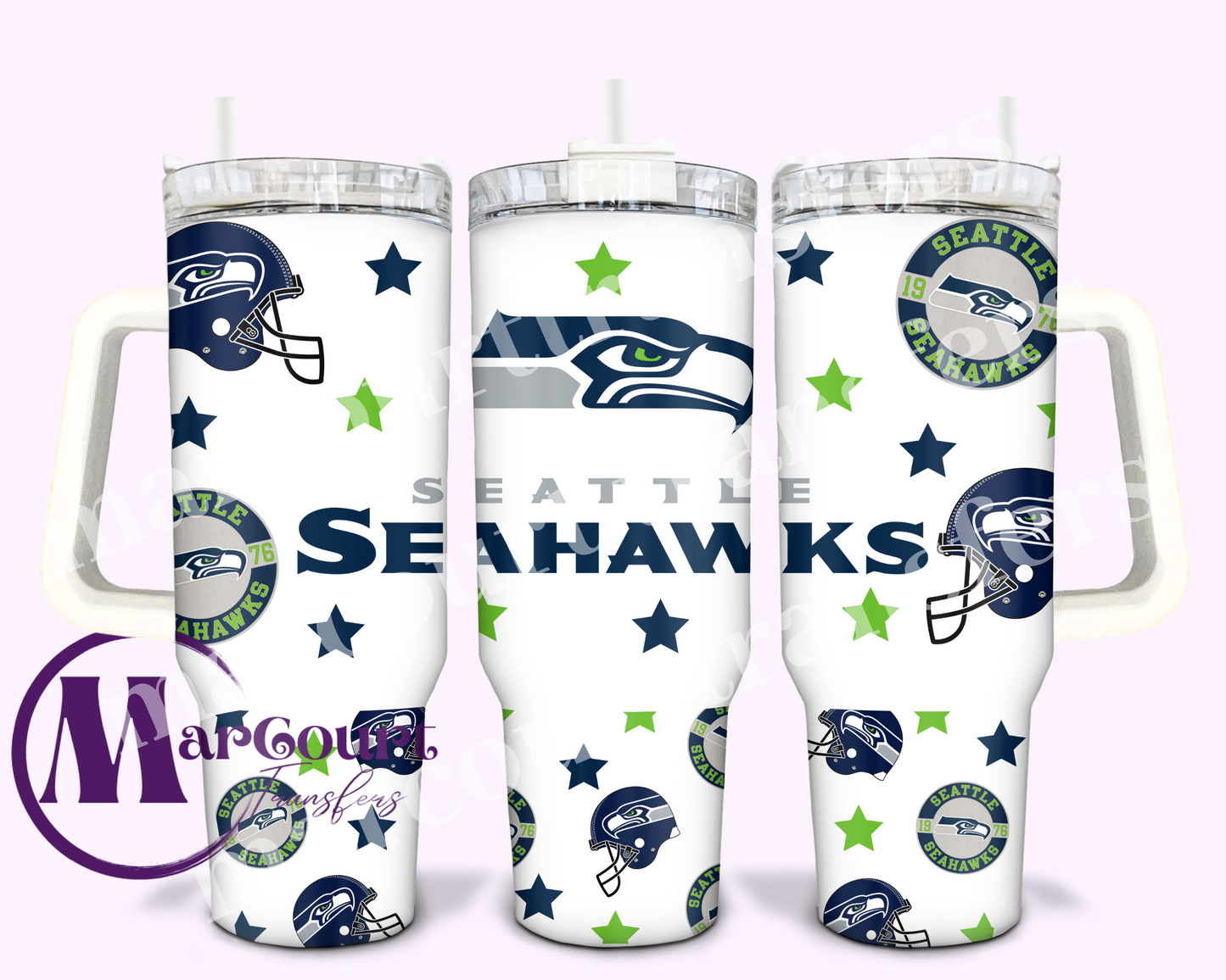 SEATTLE SEAHAWKS-40 OZ-UV DTF CUP WRAP