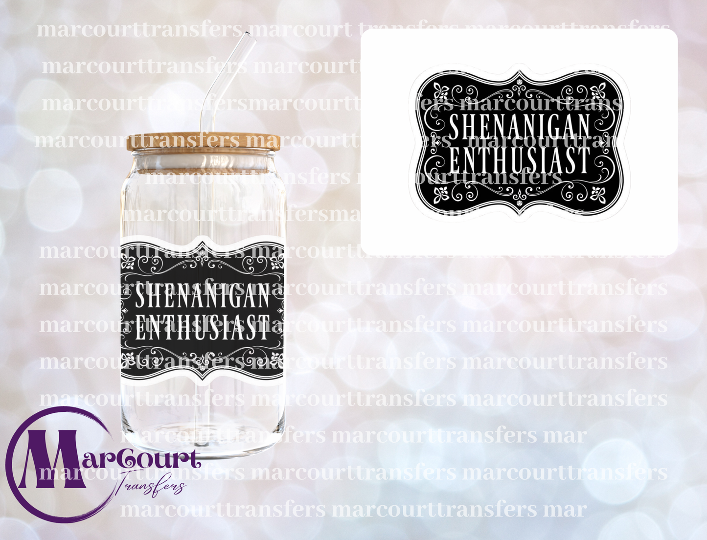 SHENANIGAN ENTHUSIAST-UV DTF CUP WRAP