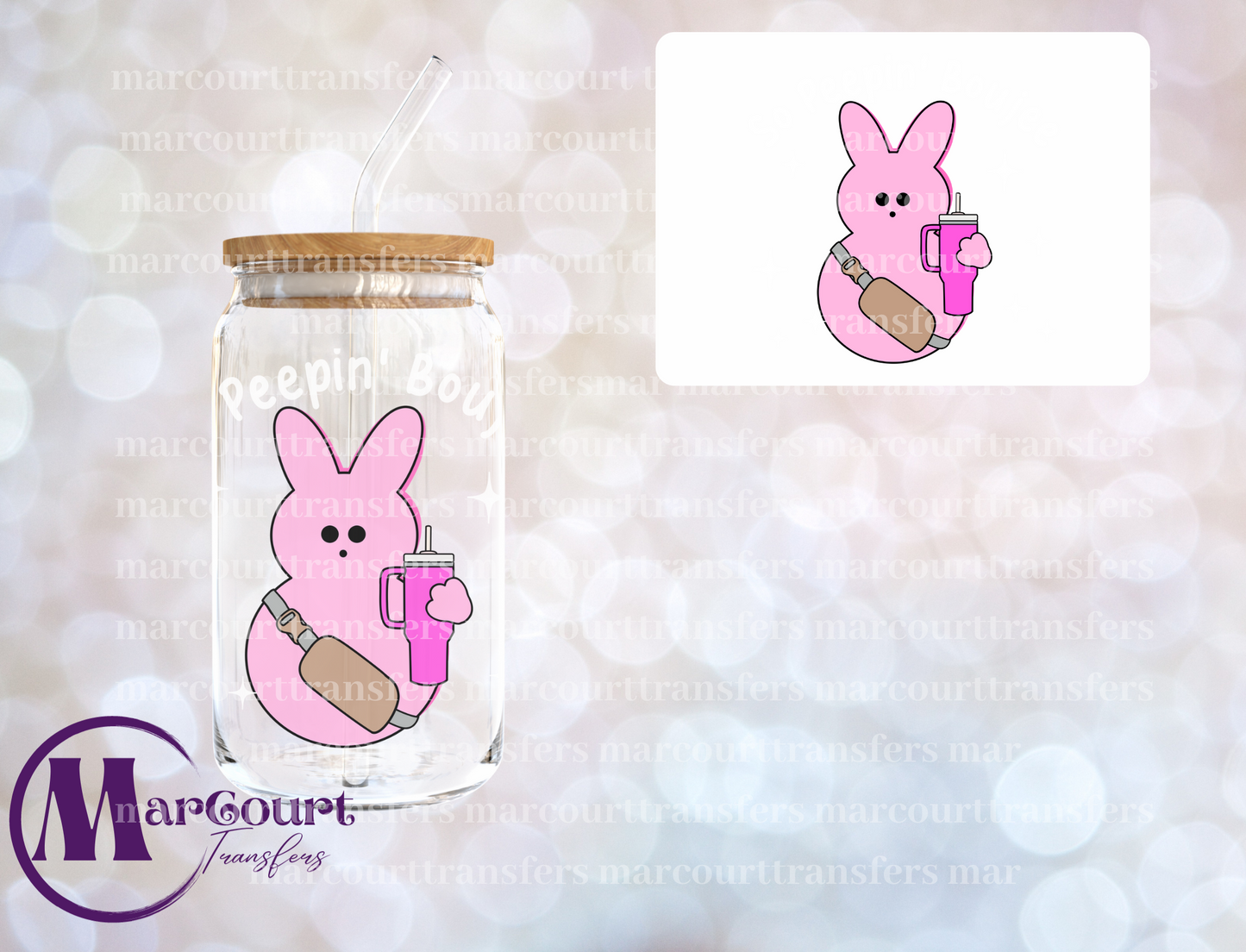 SO PEEPIN BOUJEE-UV DTF CUP WRAP