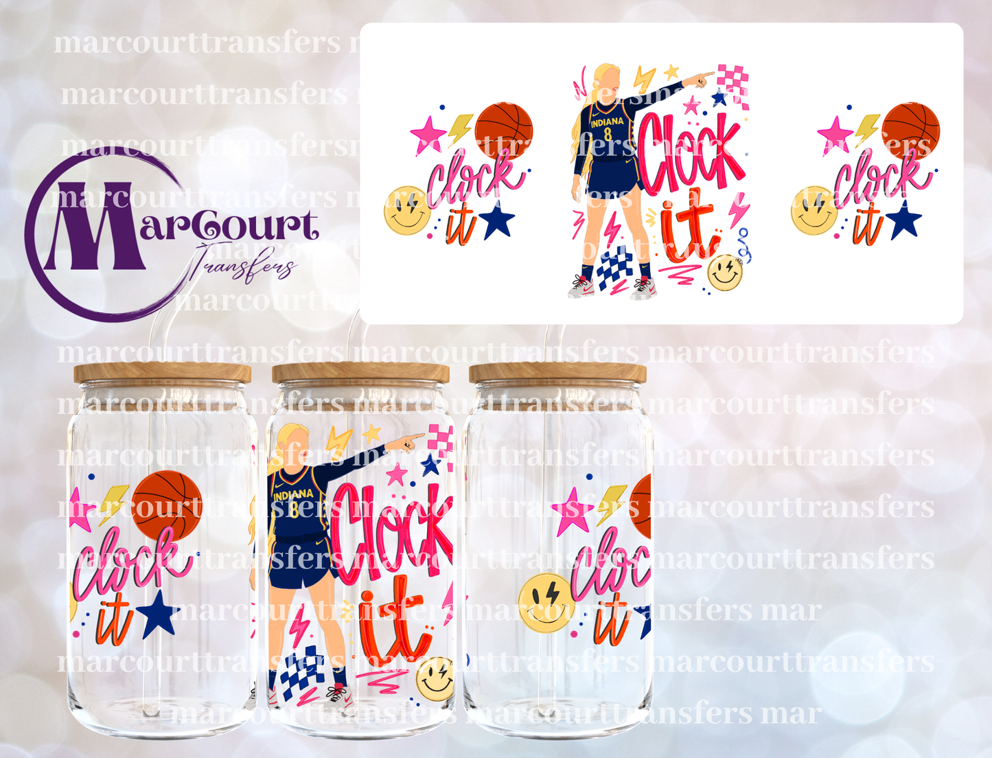 SOPHIE CLOCK IT-16 0Z-UV DTF CUP WRAP