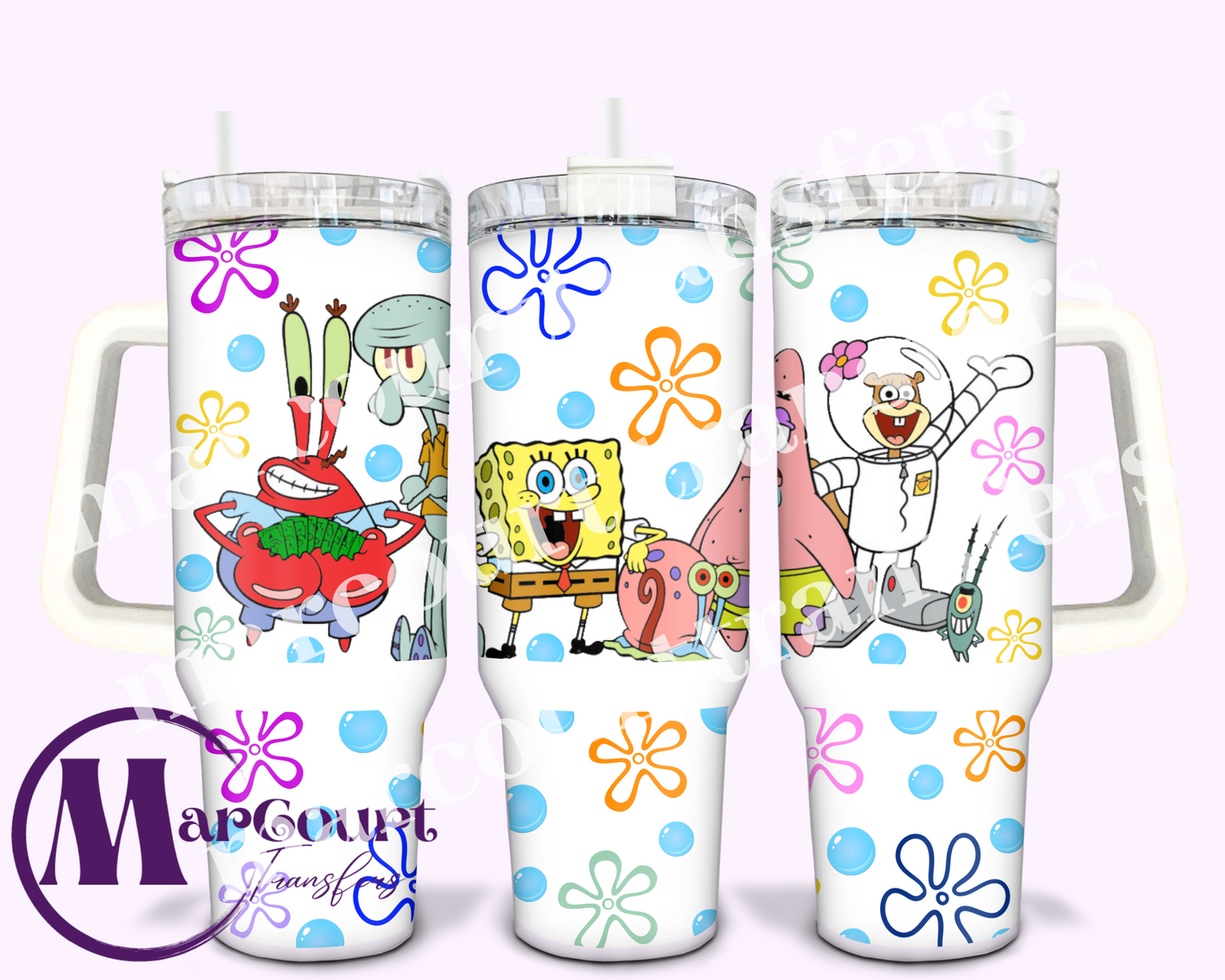SPONGE AND FRIENDS-40 0Z-UV DTF CUP WRAP