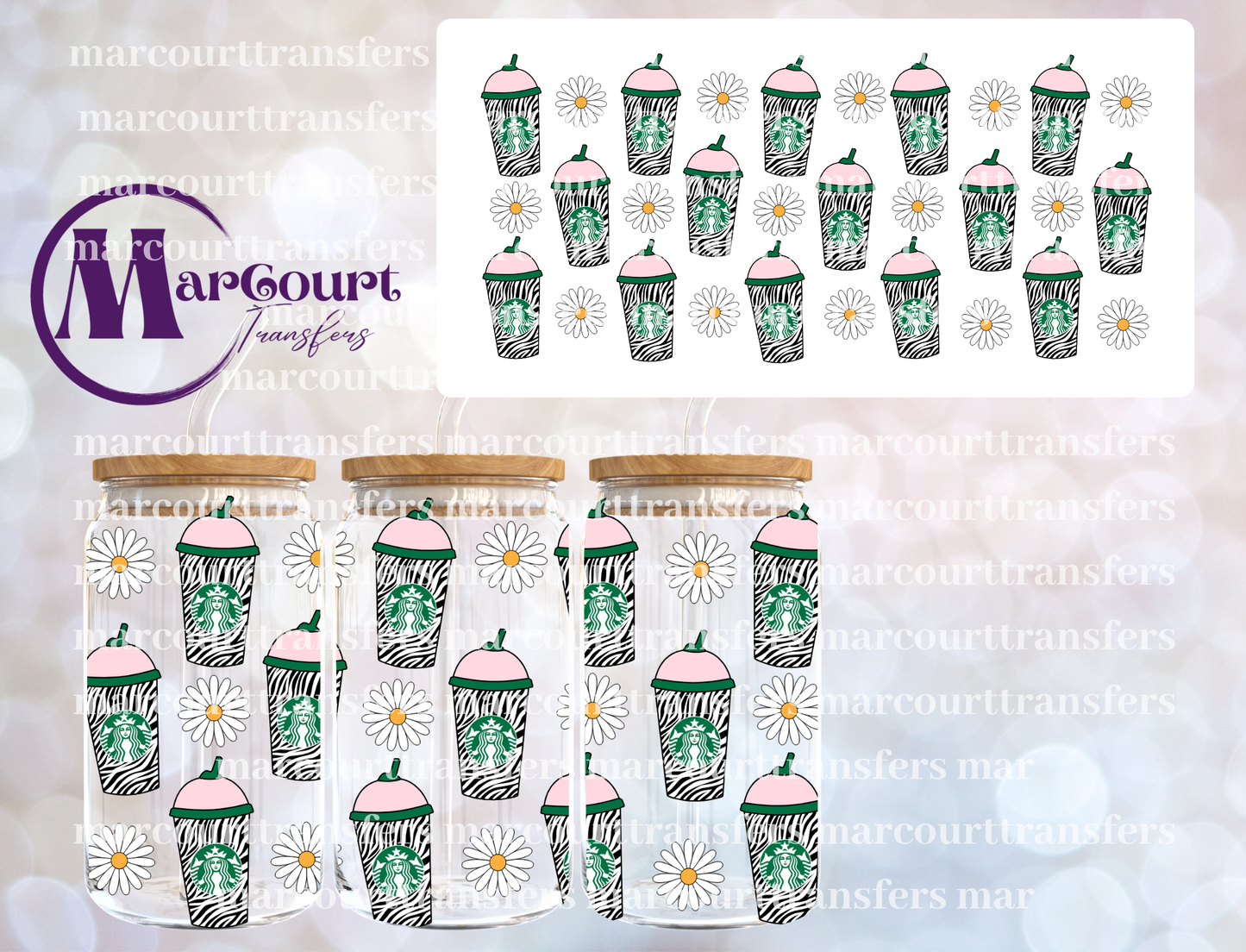 STAR DRINKS-16 0Z-UV DTF CUP WRAP