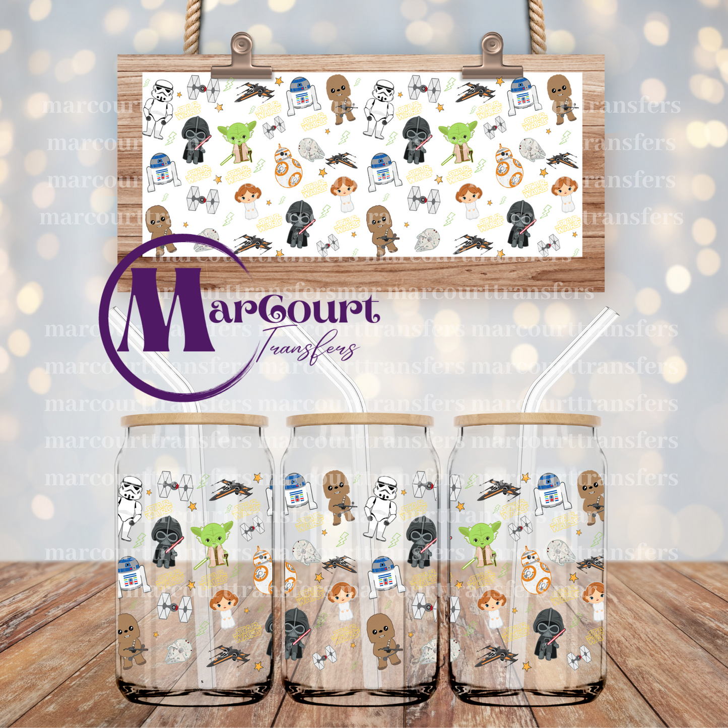 STAR WARS BABIES-16 0Z-UV DTF CUP WRAP
