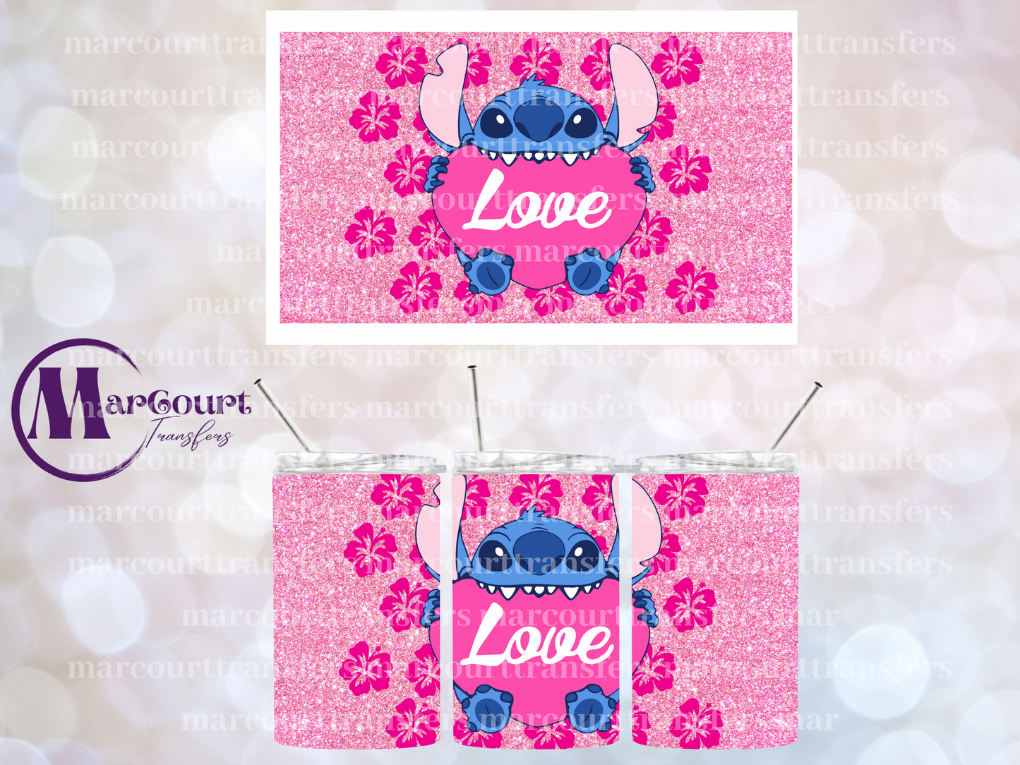 STITCH LOVE-12 OZ TUMBLER SUBLIMATION