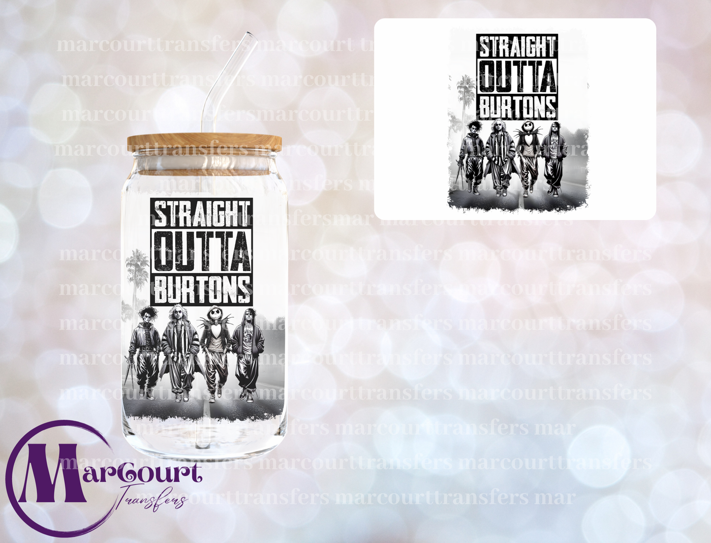 STRAIGHT OUTTA BURTONS-UV DTF CUP WRAP