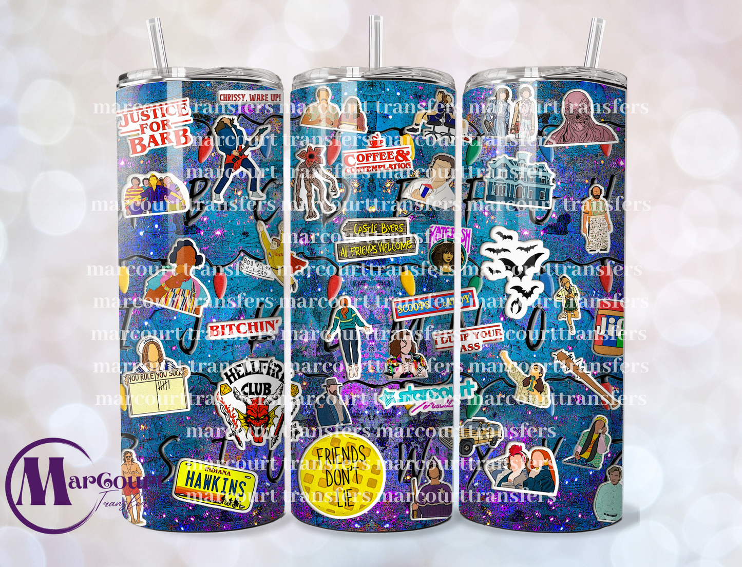 STRANGER THINGS-20 OZ-UV DTF CUP WRAP