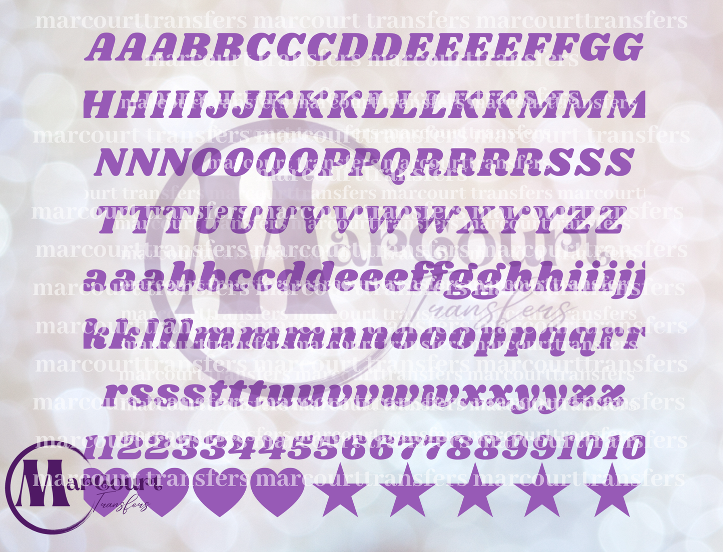 STRIKHAND ALPHABET AND NUMBERS ELEMENTS PURPLE-ELEMENTS