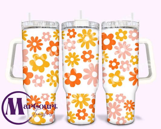 SUMMER FLORAL-40 0Z-UV DTF CUP WRAP