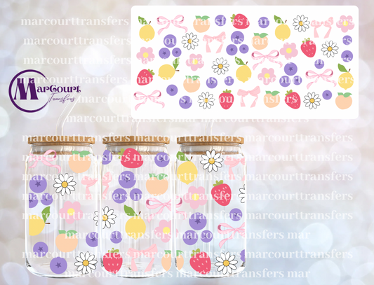 SUMMER FRUIT COQUETTE-16 0Z-UV DTF CUP WRAP