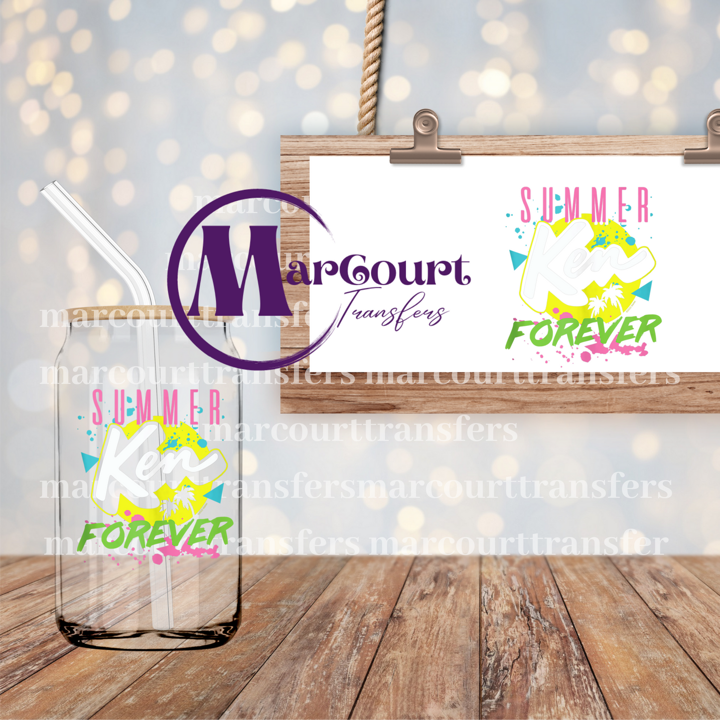SUMMER KEN FOREVER-DECAL-UV DTF CUP WRAP