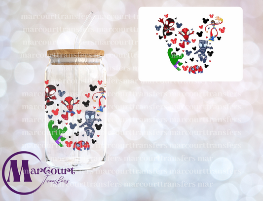 SUPER HERO MOUSE EARS-DECAL-UV DTF CUP WRAP
