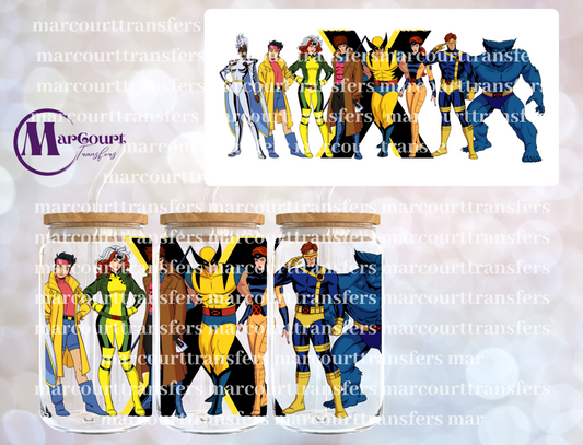 SUPER HEROES 6-16 0Z-UV DTF CUP WRAP