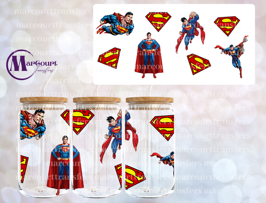 SUPERMAN-16 0Z-UV DTF CUP WRAP