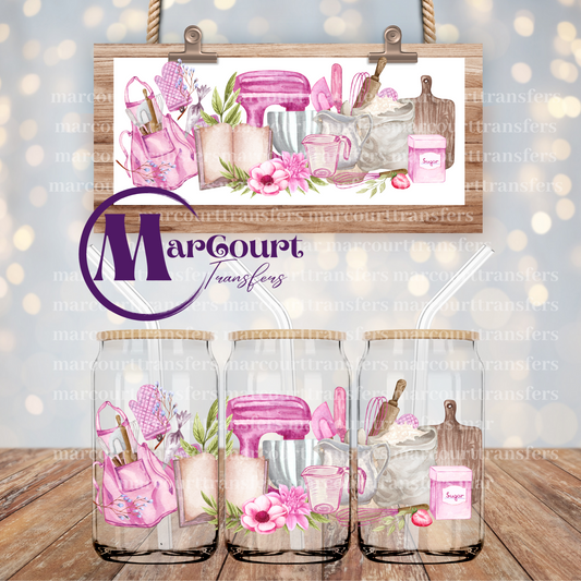 SWEET SWEET BAKING-16 0Z-UV DTF CUP WRAP