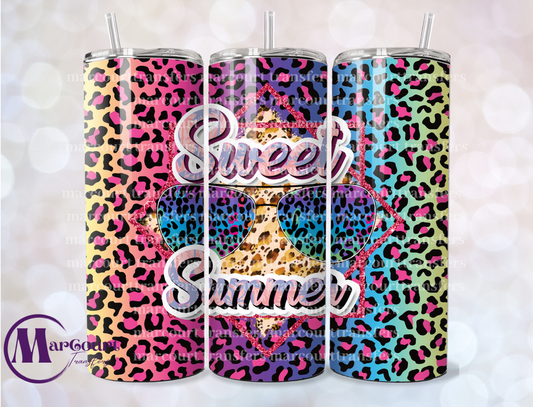 SWEET SUMMER CHEETAH-20 OZ-UV DTF CUP WRAP