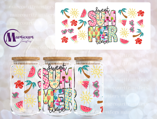 SWEET SUMMERTIME-16 0Z-UV DTF CUP WRAP