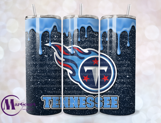 TENNESSEE TITANS DRIP-20-SKINNY SUBLIMATION TUMBLER TRANSFERS