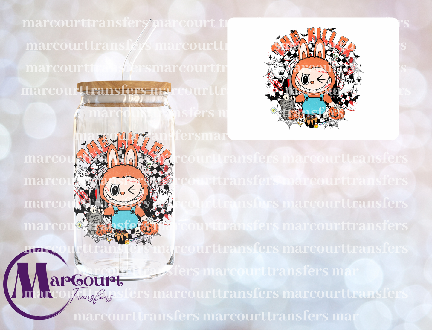 THE KILLER LABUBU-DECAL-UV DTF CUP WRAP