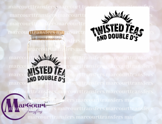 TWISTED TEAS AND DOUBLE DS-DECAL-UV DTF CUP WRAP