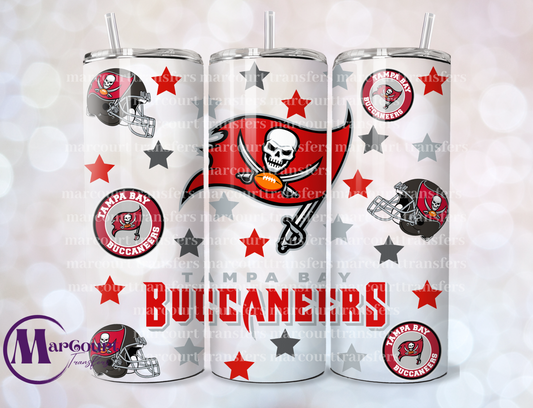 TAMPA BAY BUCCANEERS-20-SKINNY SUBLIMATION TUMBLER TRANSFERV B