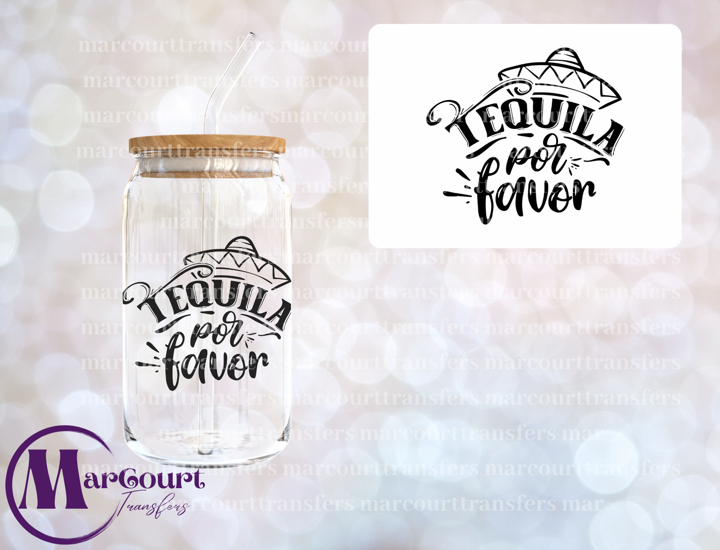 TEQUILA POR FAVOR-DECAL-UV DTF CUP WRAP