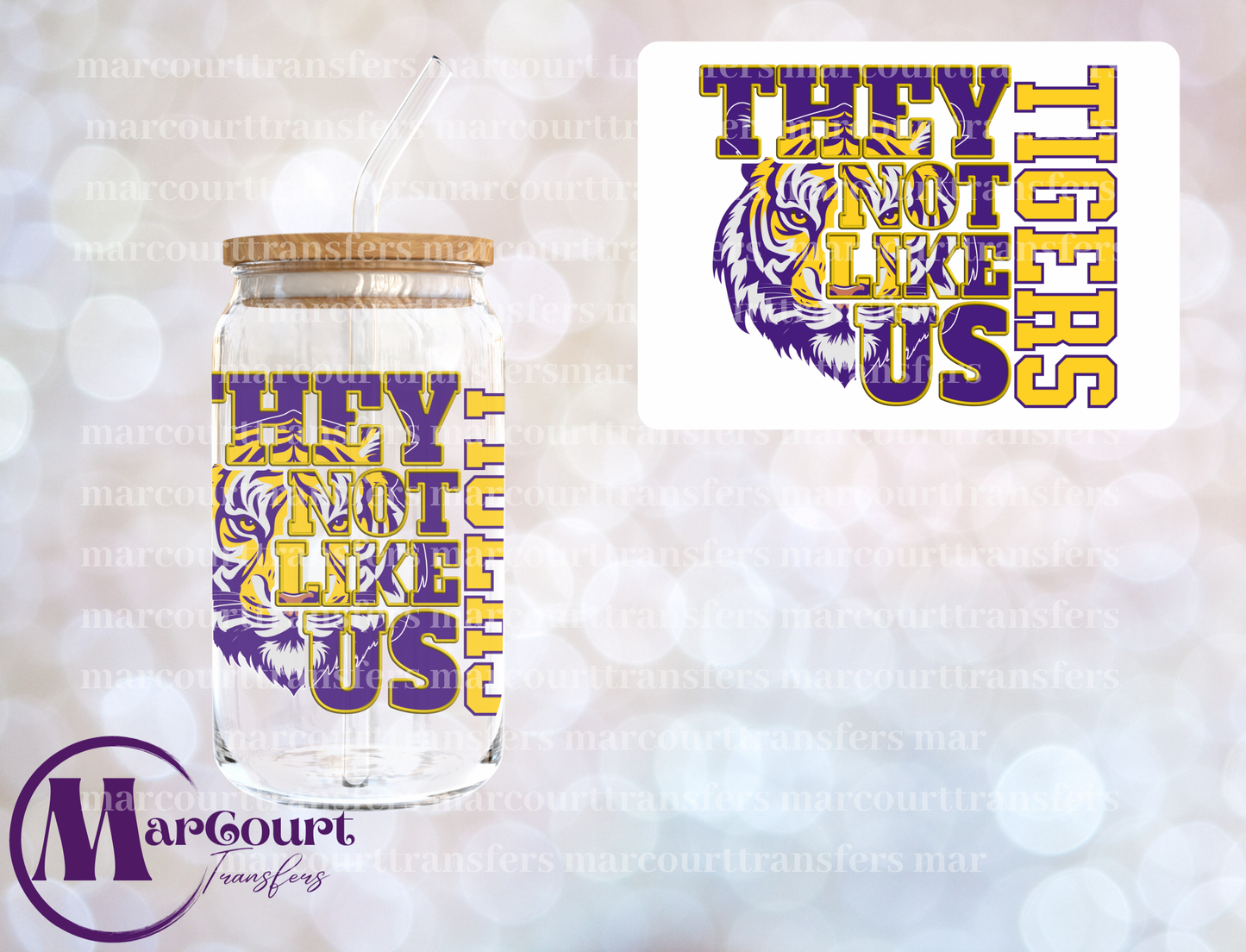 THEY NOT LIKE US TIGERS-DECAL-UV DTF CUP WRAP