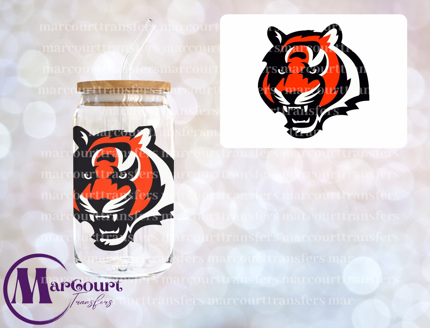 TIGER 2-DECAL-UV DTF CUP WRAP