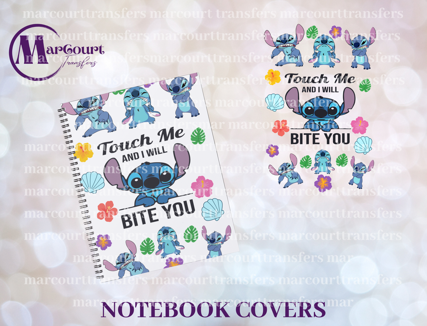 NOTEBOOK COVER-A5-TOUCH ME AND I'LL BITE YOU