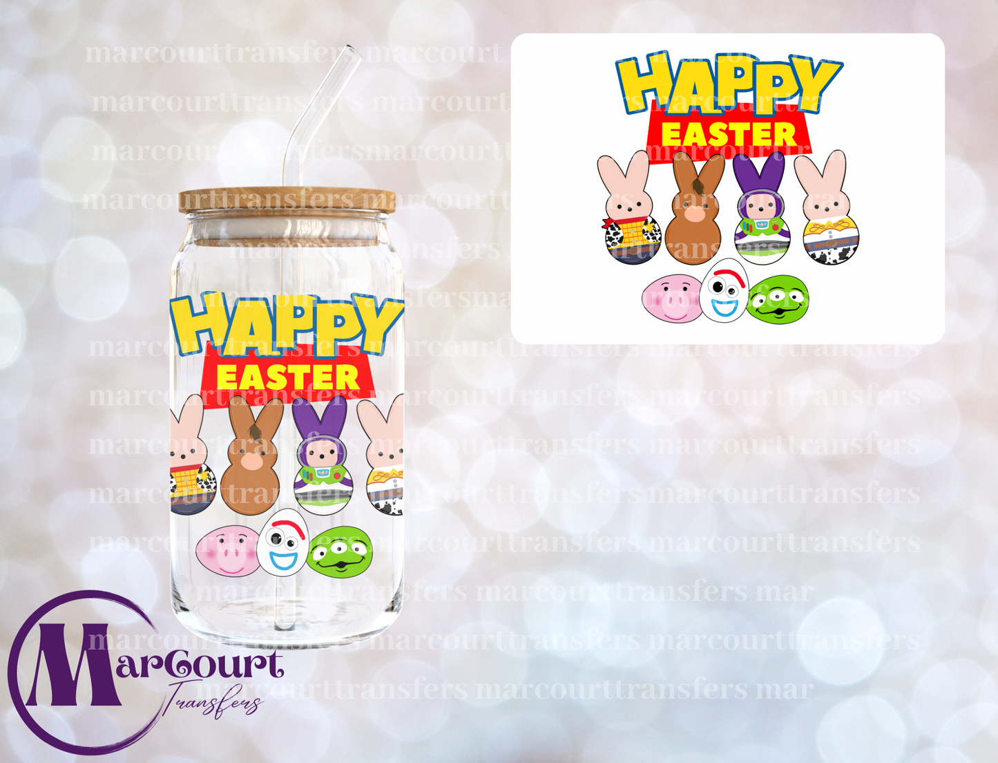 TOY STORY PEEPS-DECAL-UV DTF CUP WRAP